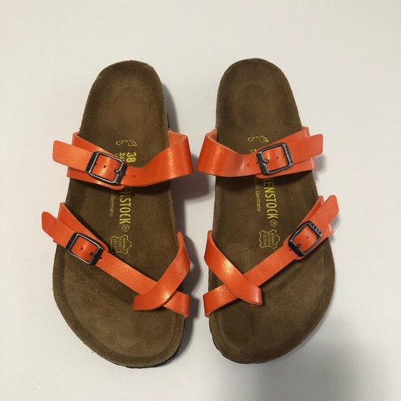 birkenstock mayari orange